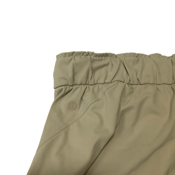Lululemon Stretch High Rise Crop Pants 23" Sz 8 Trench Tan - Picture 12 of 15